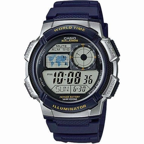 Casio AE-1000W-2A Navy Blue Resin Strap Watch for Men,men's watches,watch for men, best men's watches,luxury men's watch,minimalist men's watch,casual men's watch,dress watch for men,automatic men's watch,quartz men's watch,cheap men's watch. busin