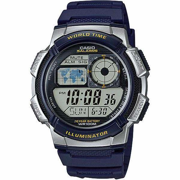 Casio AE-1000W-2A Navy Blue Resin Strap Watch for Men,men's watches,watch for men, best men's watches,luxury men's watch,minimalist men's watch,casual men's watch,dress watch for men,automatic men's watch,quartz men's watch,cheap men's watch. busin
