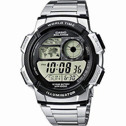 Casio AE-1000WD-1A Silver Stainless Watch for Men,men's watches,watch for men, best men's watches,luxury men's watch,minimalist men's watch,casual men's watch,dress watch for men,automatic men's watch,quartz men's watch,cheap men's watch. business 