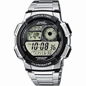 Casio AE-1000WD-1A Silver Stainless Watch for Men Affordable casual watches Sporty casual watches Affordable luxury casual watches