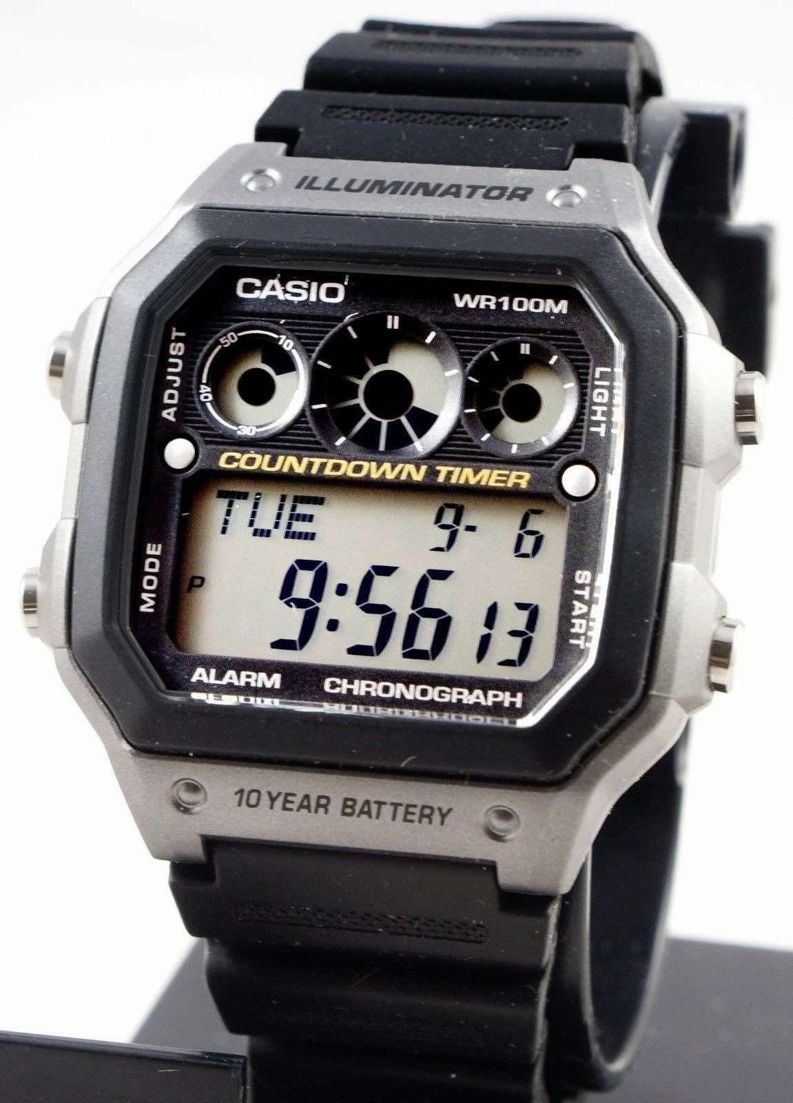 Casio AE-1300WH-8A  Black Resin Strap Watch For Men