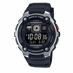 Casio AE-2000W-1B Black Resin Watch for Men Affordable casual watches Sporty casual watches Affordable luxury casual watches