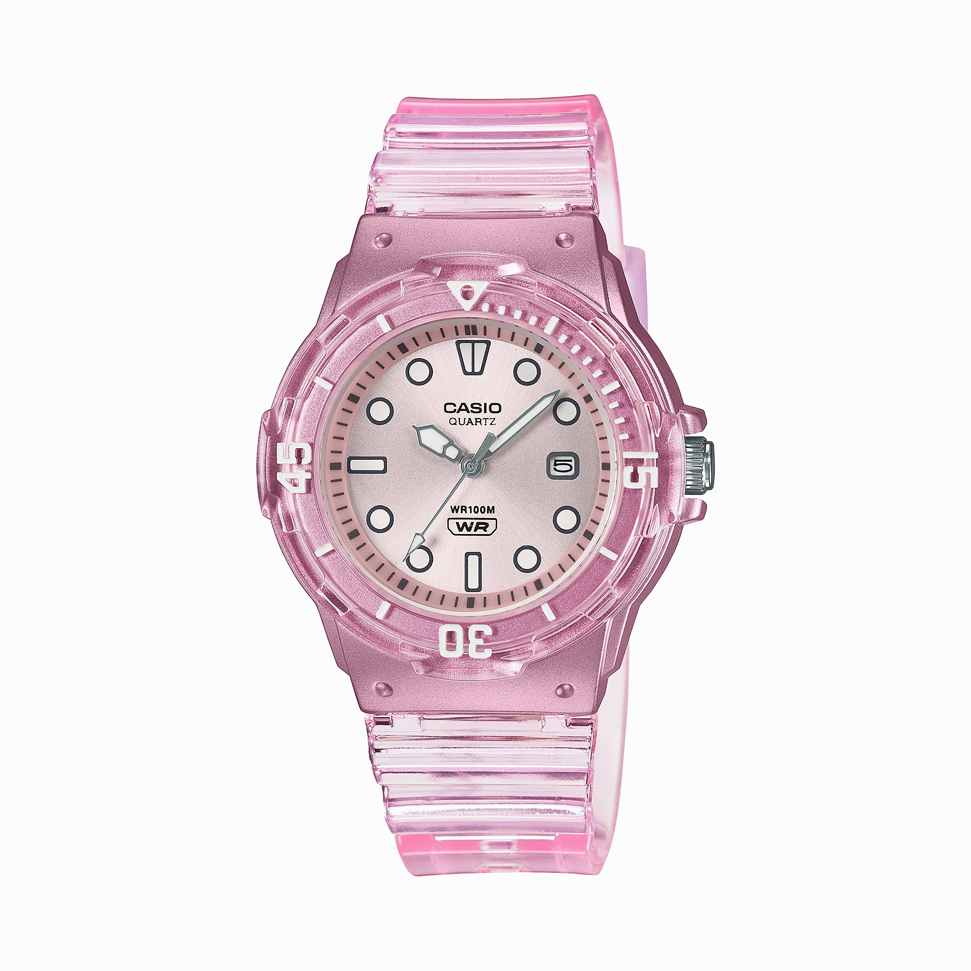Casio Ana Transparent Resin Band Watch LRW200HS-4E 