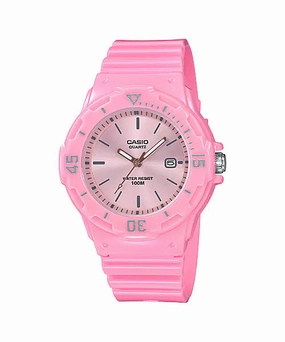 Casio Analog Pink Resin Band Watch LRW200H-4E4 