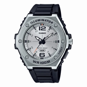 Casio Analog Silver Stainless Steel Silver Dial Watch MWA100H-7A 