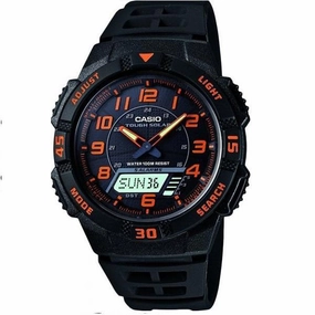 Casio AQ-S800W-1B2 Black Solar Powered Watch for Men Affordable casual watches Sporty casual watches Affordable luxury casual watches
