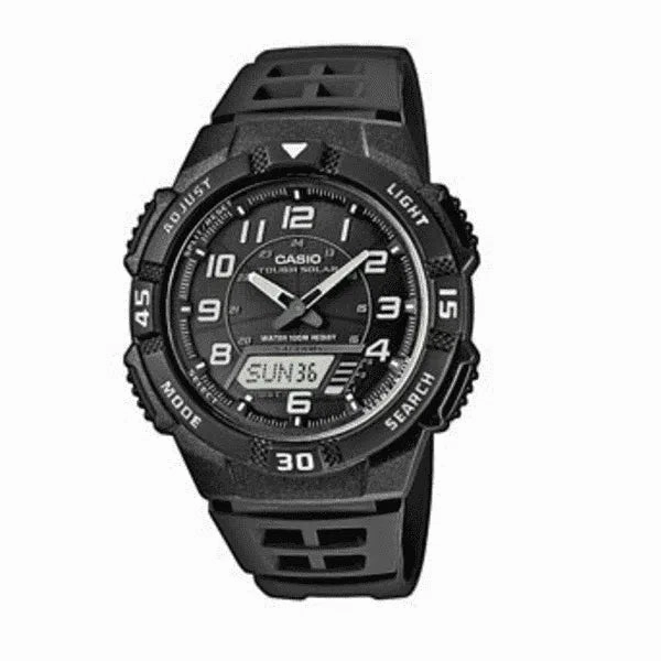Casio AQ-S800W-1B Black Solar Powered Watch for Men