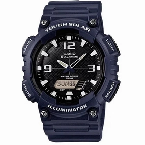 Casio AQ-S810W-2A2 Navy Blue Solar Powered Watch for Men Affordable casual watches Sporty casual watches Affordable luxury casual watches