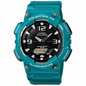 Casio AQ-S810WC-3A Blue Solar Powered Watch for Men Affordable casual watches Sporty casual watches Affordable luxury casual watches