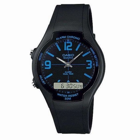 Casio AW-90H-2BVDF Black Resin Watch for Men and Women,silicone watch,silicone strap watch,silicone watches for men,silicone watches for women,unisex silicone watch,kids silicone watch,sports silicone watch,casual silicone watch,waterproof silicone watch,s