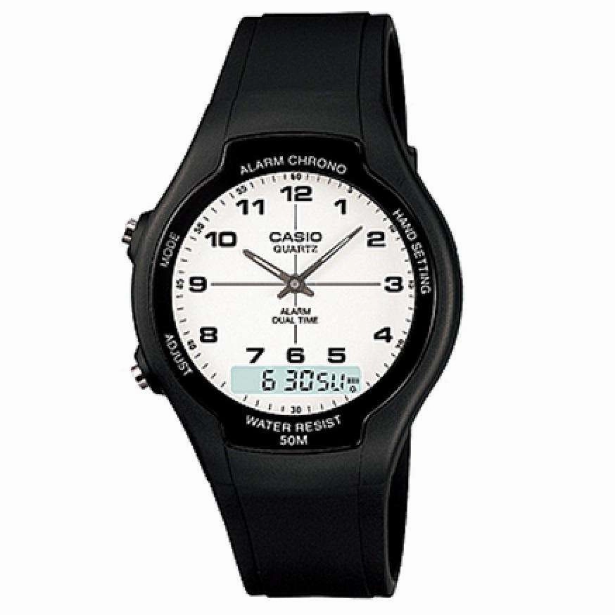 Casio AW-90H-7BVDF Black Resin Watch for Men and Women Affordable casual watches Sporty casual watches Affordable luxury casual watches