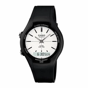 Casio AW-90H-7EVDF Black Resin Watch for Men and Women Affordable casual watches Sporty casual watches Affordable luxury casual watches