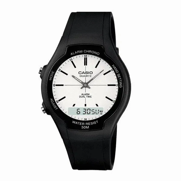 Casio AW-90H-7EVDF Black Resin Watch for Men and Women Affordable casual watches Sporty casual watches Affordable luxury casual watches