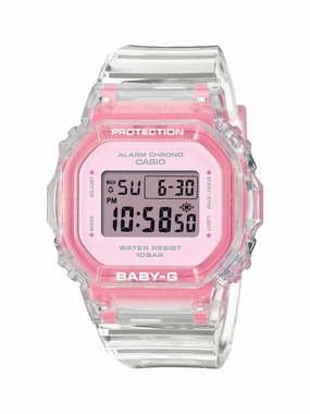 Casio Baby-G Perfect Summer Pink/Translucent Watch BGD565SJ-7 Sports Watch for Men/Women Budget Sports Watch Luxury Sports Watch