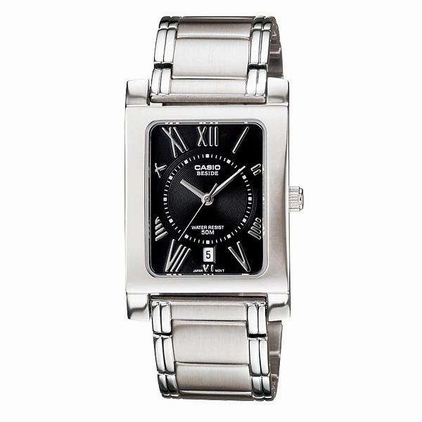 Casio BEM-100D-1A2VDF Silver Stainless Watch for Men and Women Affordable casual watches Sporty casual watches Affordable luxury casual watches