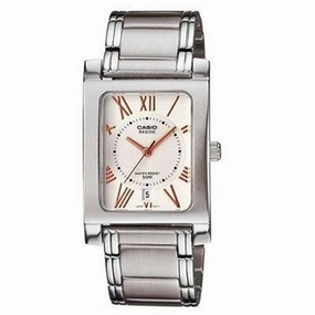 Casio BEM-100D-7A3VDF Silver Stainless Watch for Men and Women Affordable casual watches Sporty casual watches Affordable luxury casual watches