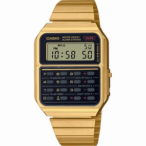 Casio CA500WEGG-1A Calculator stainless steel watch clasp High quality stainless steel watch
