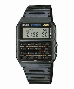 Casio CA-53W-1Z Black Calculator Watch for Men and Women,silicone watch,silicone strap watch,silicone watches for men,silicone watches for women,unisex silicone watch,kids silicone watch,sports silicone watch,casual silicone watch,waterproof silicone watch
