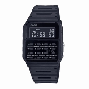 Casio CA-53WF-1B Black Calculator Resin Watch for Men and Women,silicone watch,silicone strap watch,silicone watches for men,silicone watches for women,unisex silicone watch,kids silicone watch,sports silicone watch,casual silicone watch,waterproof silicon