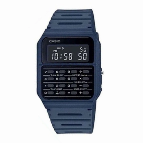 Casio CA-53WF-2B Navy Blue Calculator Resin Watch for Men and Women,men's watches,watch for men, best men's watches,luxury men's watch,minimalist men's watch,casual men's watch,dress watch for men,automatic men's watch,quartz men's watch,cheap men'