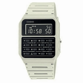 Casio CA-53WF-8B White Calculator Resin Watch for Men and Women,silicone watch,silicone strap watch,silicone watches for men,silicone watches for women,unisex silicone watch,kids silicone watch,sports silicone watch,casual silicone watch,waterproof silicon