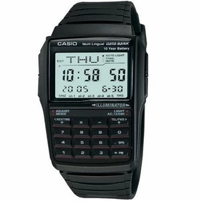 Casio DBC-32-1A Black Calculator Watch for Men and Women,silicone watch,silicone strap watch,silicone watches for men,silicone watches for women,unisex silicone watch,kids silicone watch,sports silicone watch,casual silicone watch,waterproof silicone watch