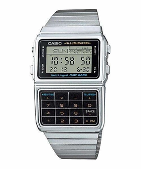 Casio DBC-611-1D Silver Stainless Calculator Watch for Men and Women,men's watches,watch for men, best men's watches,luxury men's watch,minimalist men's watch,casual men's watch,dress watch for men,automatic men's watch,quartz men's watch,cheap men