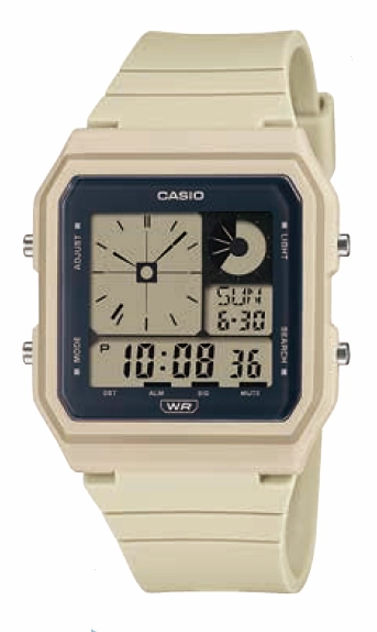 Casio Digital Analog Resin Band Watch LF20W-8A 