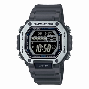 Casio Digital Black Dial Black Resin Band Watch MWD110H-8B 
