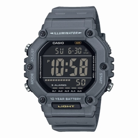 Casio Digital Illuminator Black Dial Grey Resin Band Watch AE1600H-8B,quartz watch, quartz watches for men, quartz watches for women, best quartz watch, minimalist quartz watch, luxury quartz watch, waterproof quartz watch,analog quartz watch, digital quar