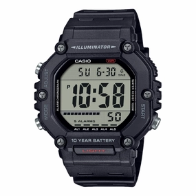 Casio Digital Illuminator Grey Dial Black Resin Band Watch AE1600H-1A,quartz watch, quartz watches for men, quartz watches for women, best quartz watch, minimalist quartz watch, luxury quartz watch, waterproof quartz watch,analog quartz watch, digital quar