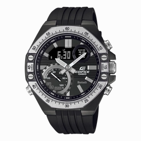Casio Edifice Automotive Toolkit Inspired Design Series Black Resin Band Watch ECB10TP-1A 