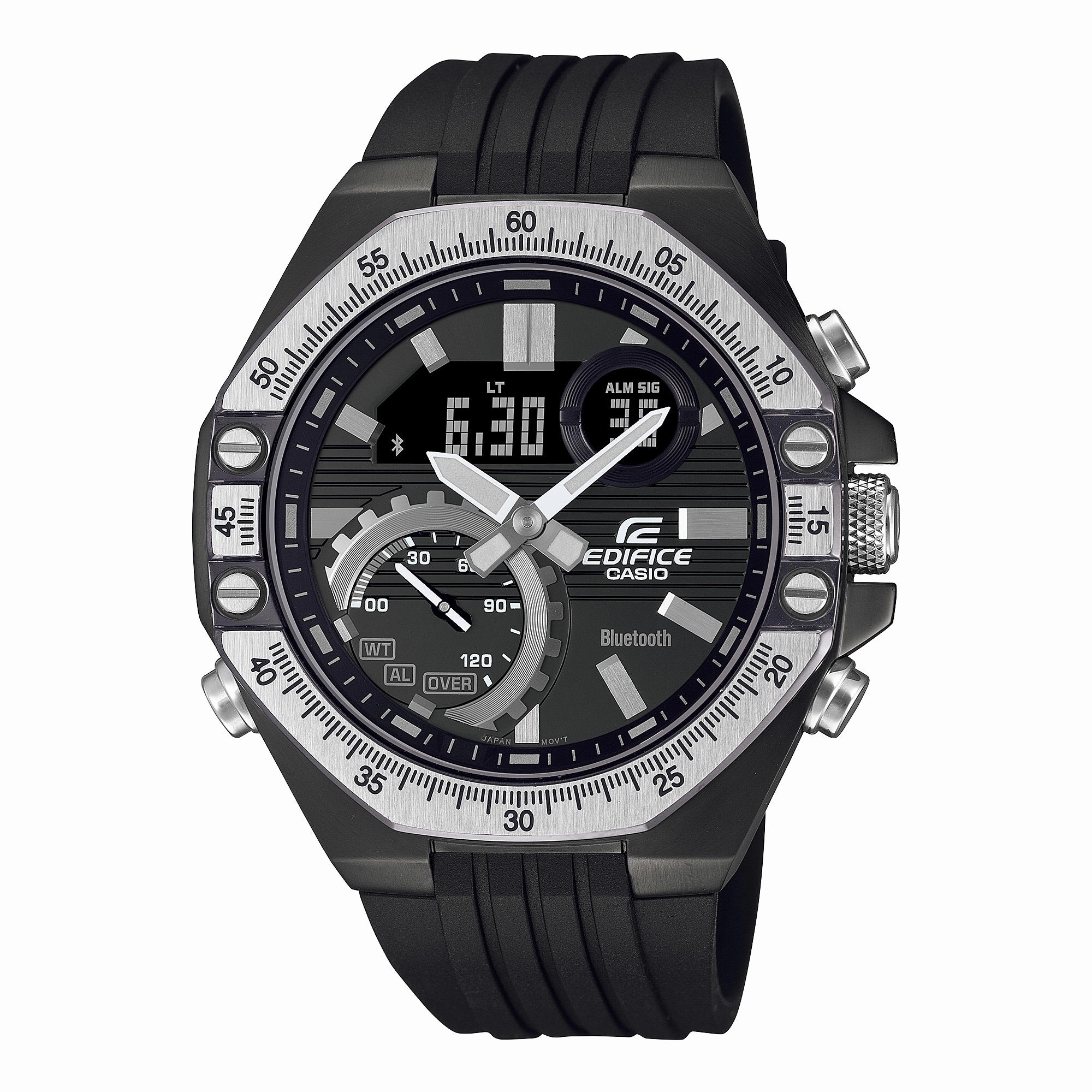 Casio Edifice Automotive Toolkit Inspired Design Series Black Resin Band Watch ECB10TP-1A 