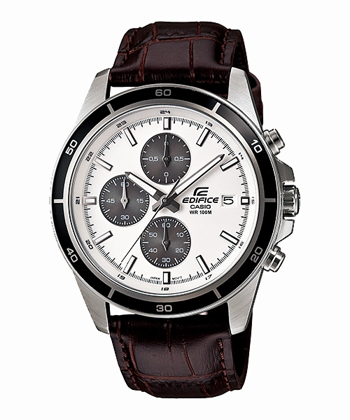 Casio Edifice Chronograph Brown Leather Watch EFR526L-7A 