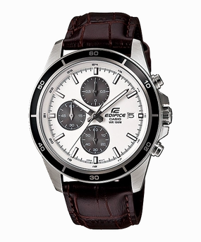 Casio Edifice Chronograph Brown Leather Watch EFR526L-7A 