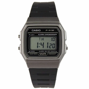 Casio F-91WM-1B Titanium Resin Watch for Men and Women,silicone watch,silicone strap watch,silicone watches for men,silicone watches for women,unisex silicone watch,kids silicone watch,sports silicone watch,casual silicone watch,waterproof silicone watch,s