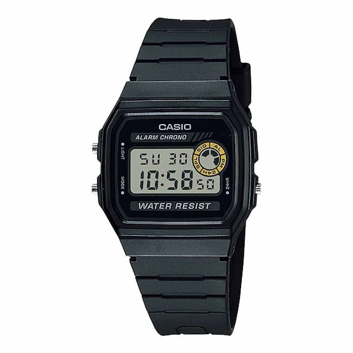 Casio F-94WA-8DG Black Resin Watch for Men and Women Affordable casual watches Sporty casual watches Affordable luxury casual watches