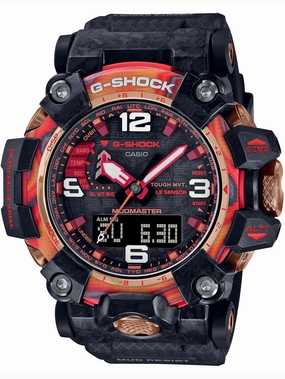 Casio G-Shock 40th Anniversary MUDMASTER SOLAR FLARE Limited Edition Watch GWG2040FR-1A Hypoallergenic Silicone Watch Discount Silicone Watches