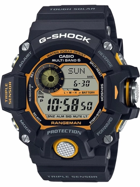 Casio G-Shock 'Master of G' Yellow Accent Series RANGEMAN Mens Watch GW-9400Y-1 Sports Watch for Men/Women Budget Sports Watch Luxury Sports Watch