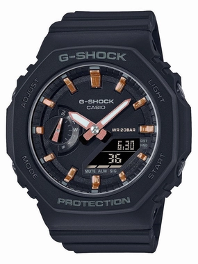 Casio G-Shock Analog-Digital Women's Watch Black GMAS2100-1A Hypoallergenic Silicone Watch Discount Silicone Watches