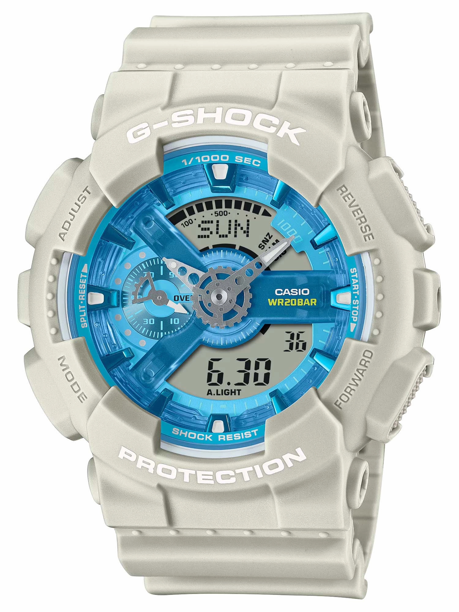 Casio G-Shock BLUE WATERS x DESERT SAND Ana-Digi Mens Watch GA110AS-5A Sports Watch for Men/Women Budget Sports Watch Luxury Sports Watch
