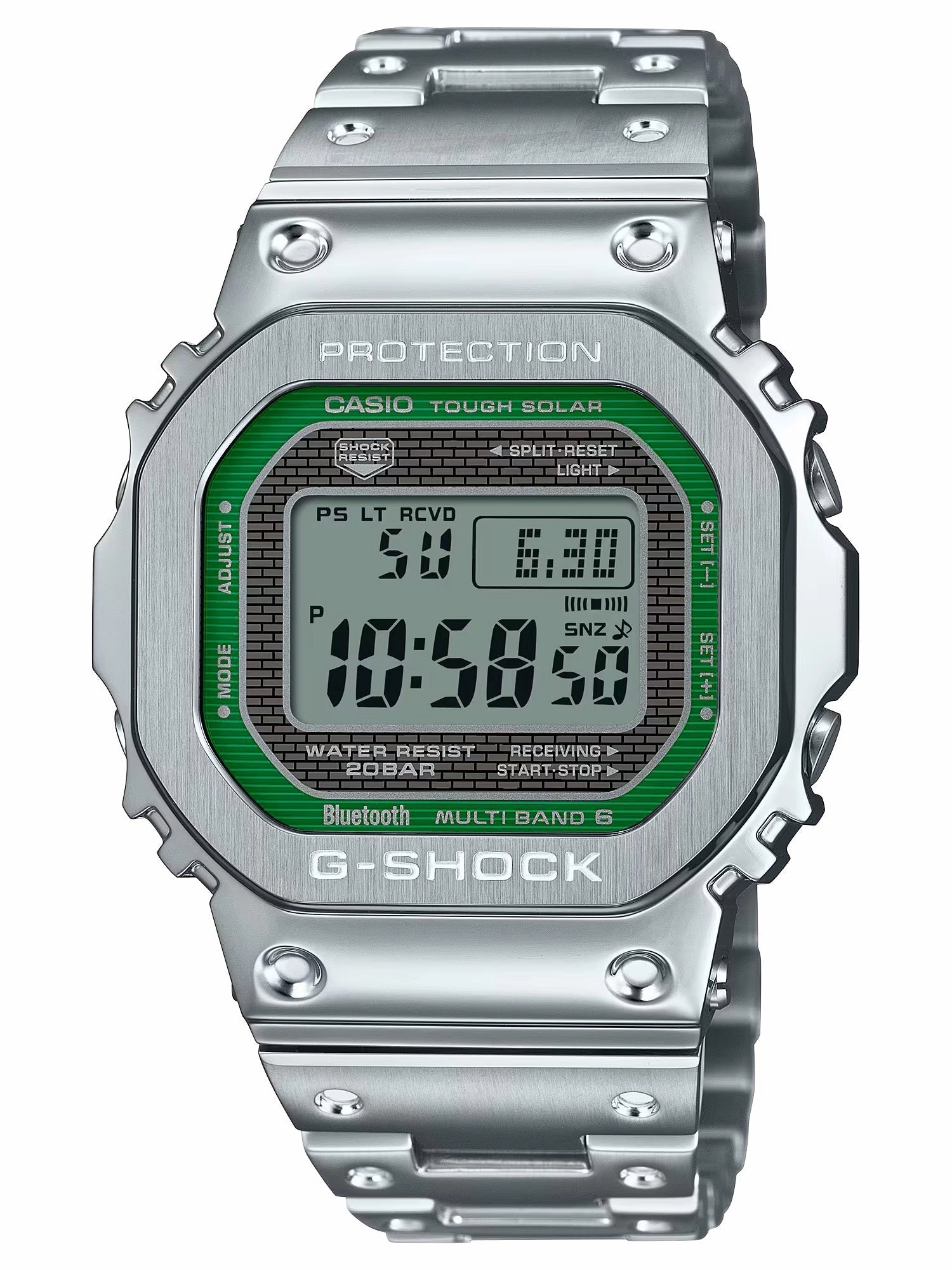 Casio G-Shock Full Metal Series Bluetooth/Solar Green Digital Mens Watch GMWB5000D-3 Sports Watch for Men/Women Budget Sports Watch Luxury Sports Watch