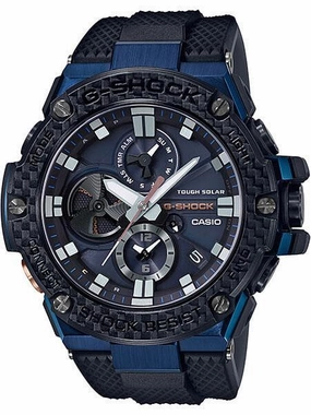Casio G-Shock G-Steel Bluetooth Carbon Fiber Mens Watch GSTB100XB-2A Sports Watch for Men/Women Budget Sports Watch Luxury Sports Watch