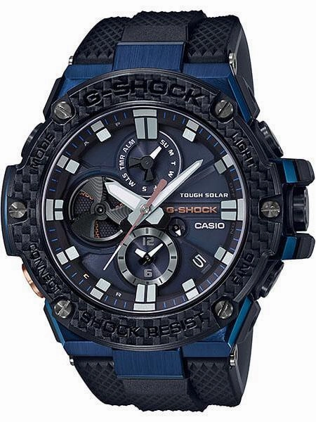 Casio G-Shock G-Steel Bluetooth Carbon Fiber Mens Watch GSTB100XB-2A Sports Watch for Men/Women Budget Sports Watch Luxury Sports Watch