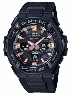 Casio G-Shock G-STEEL DIAMOND INDEX Mens Watch GST-S310BDD-1A Hypoallergenic Silicone Watch Discount Silicone Watches