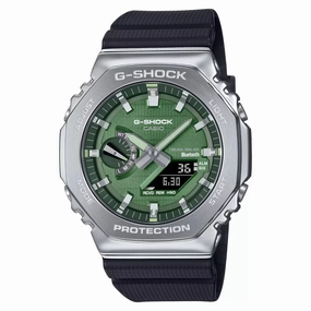 Casio G-Shock G-Steel METALLIC VAPOR Bluetooth Solar Mens Watch GBM2100A-1A3 Hypoallergenic Silicone Watch Discount Silicone Watches