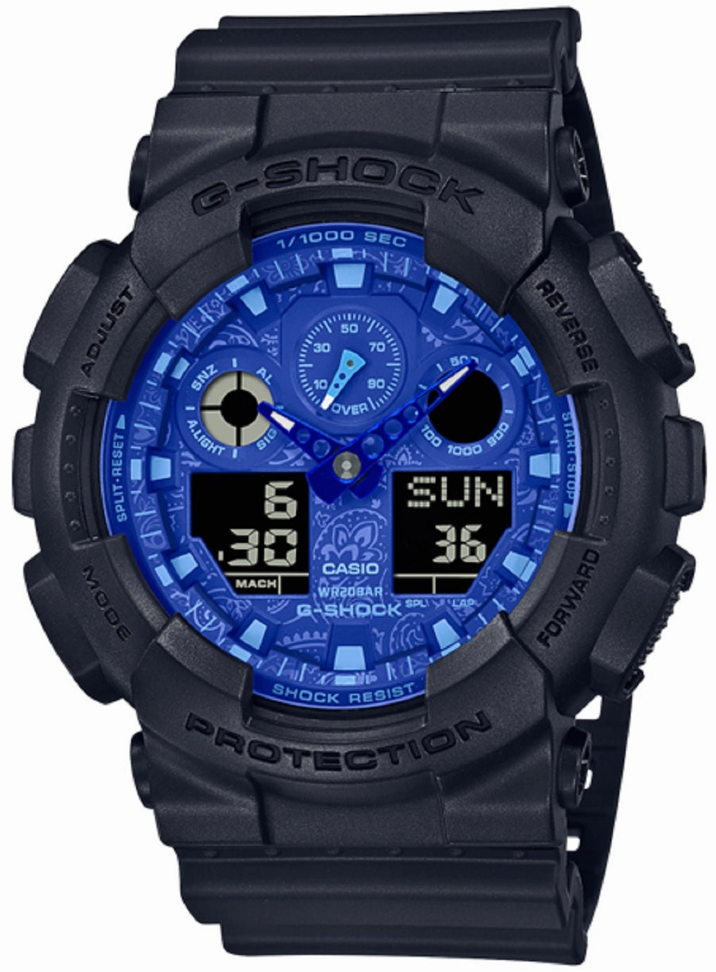 Casio G-shock GA-100BP-1A Digital Analog Rubber Strap Watch For Men,silicone watch,silicone strap watch,silicone watches for men,silicone watches for women,unisex silicone watch,kids silicone watch,sports silicone watch,casual silicone watch,waterproof sil