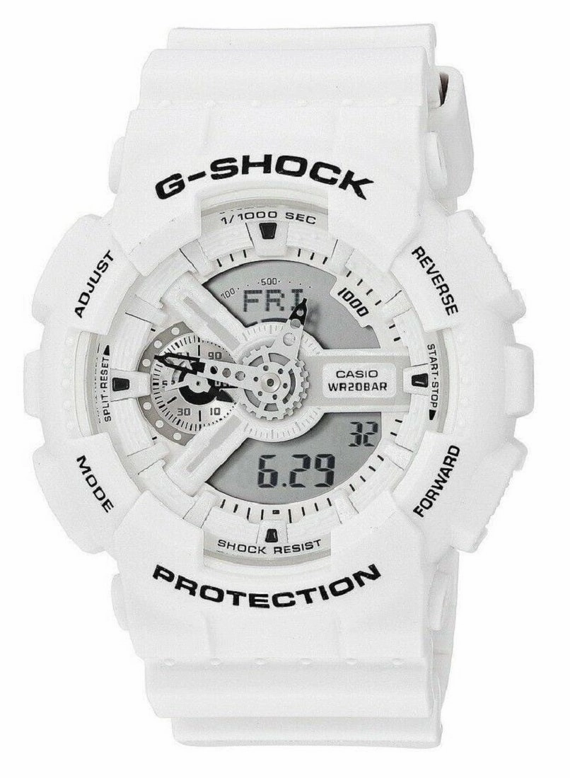 Casio G-shock GA-110MW-7A Digital Analog Rubber Strap Watch For Men,silicone watch,silicone strap watch,silicone watches for men,silicone watches for women,unisex silicone watch,kids silicone watch,sports silicone watch,casual silicone watch,waterproof sil
