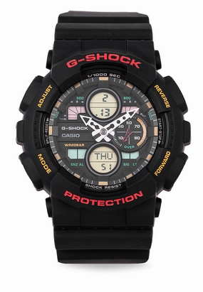 Casio G-shock GA-140-1A4 Digital Analog Rubber Strap Watch For Men,silicone watch,silicone strap watch,silicone watches for men,silicone watches for women,unisex silicone watch,kids silicone watch,sports silicone watch,casual silicone watch,waterproof sili