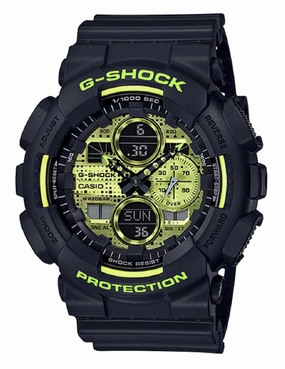 Casio G-shock GA-140DC-1A Digital Analog Rubber Strap Watch For Men,silicone watch,silicone strap watch,silicone watches for men,silicone watches for women,unisex silicone watch,kids silicone watch,sports silicone watch,casual silicone watch,waterproof sil
